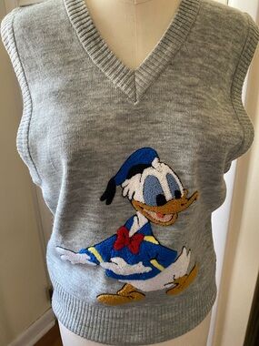 Vintage Sunday Comics Donald Duck Sweater Vest